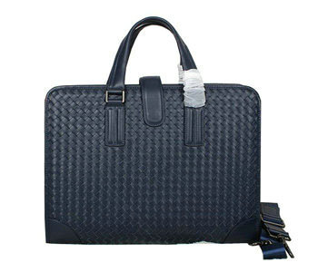 Bottega Veneta intrecciato VN briefcase 52227 blue